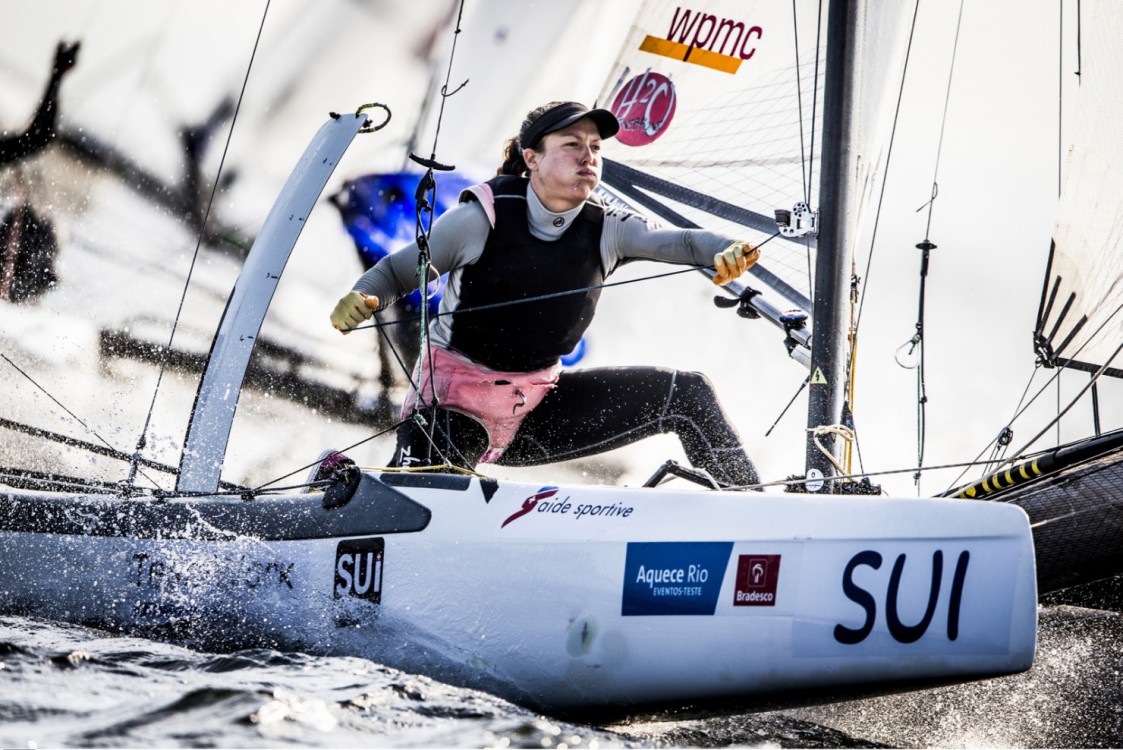 Nacra 17, SUI - Switzerland Matias Bühler Skipper Nathalie Brugger Crew, TEST EVENT 2015 - AQUECE RIO INTERNATIONAL REGATTA