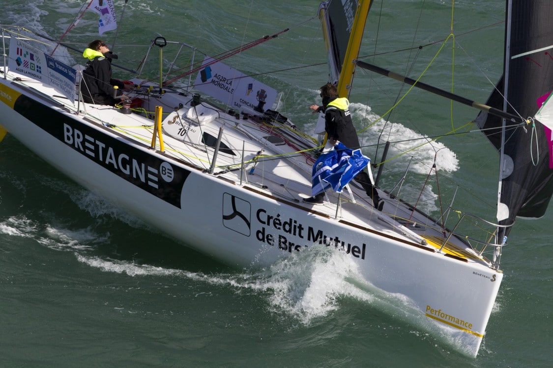 2016, BRETAGNE CREDIT MUTUEL PERFORMANCE, CONCARNEAU, FIGARO, SEBASTIEN SIMON, TRANSAT AG2R LA MONDIALE, VOILE, XAVIER MACAIRE