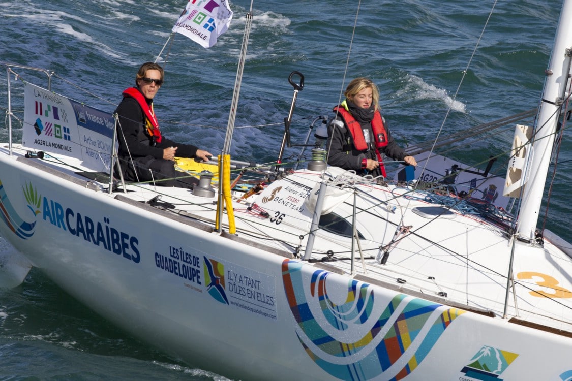 2016, ALIENOR FLEURY, ARTHUR BOUWYN, CONCARNEAU, FIGARO, GUADELOUPE, TRANSAT AG2R LA MONDIALE, VOILE