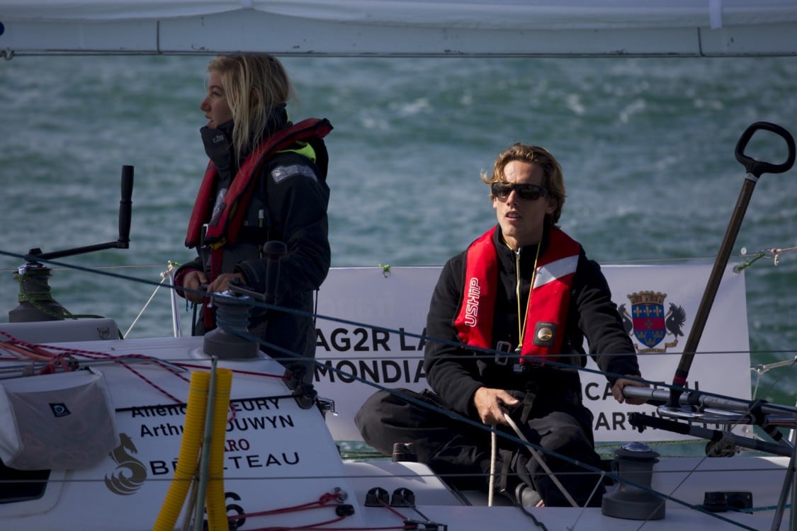 2016, ALIENOR FLEURY, ARTHUR BOUWYN, CONCARNEAU, FIGARO, GUADELOUPE, TRANSAT AG2R LA MONDIALE, VOILE