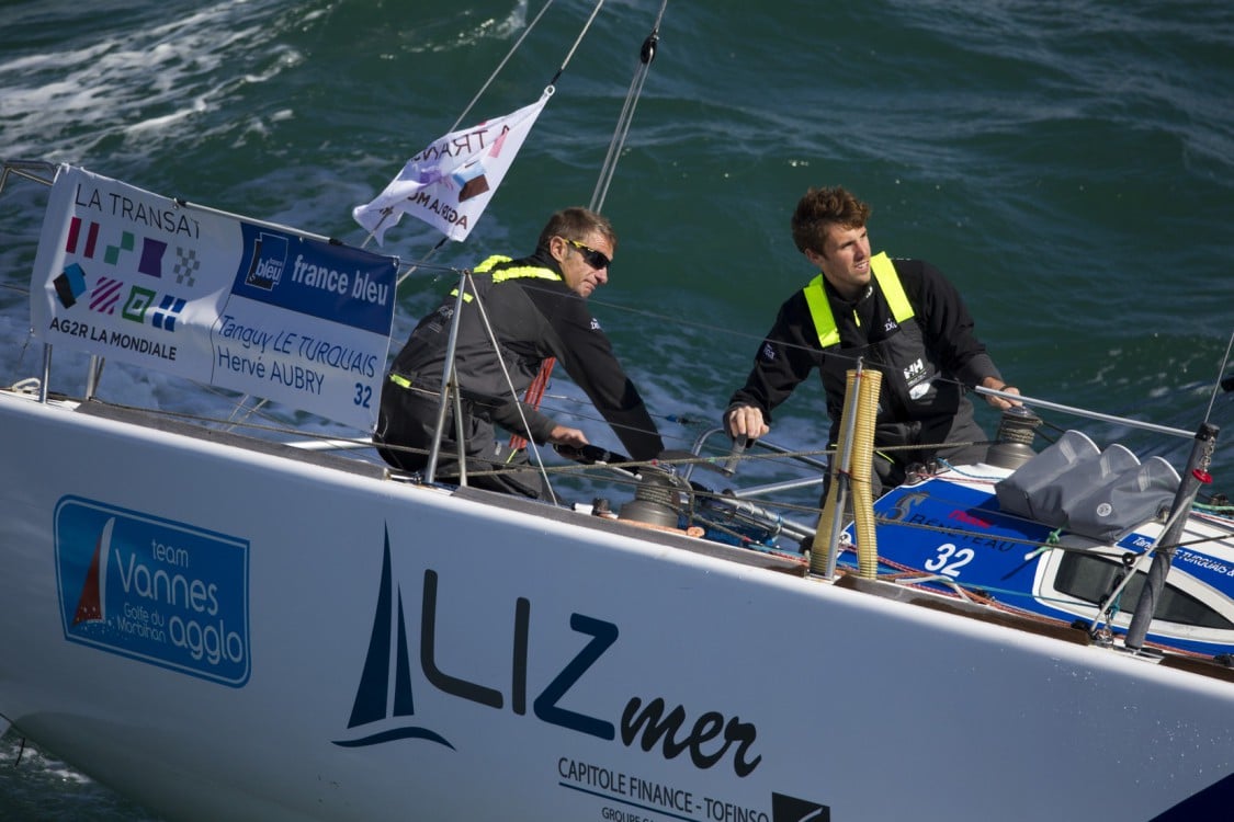 2016, CONCARNEAU, CUISINES IXINA, FIGARO, HERVE AUBRY, TANGUY LE TURQUAIS, TRANSAT AG2R LA MONDIALE, VOILE