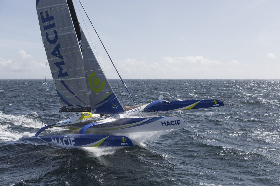 voile, mars, action, aerien, helico, aerial, trimaran, multicoques, multihull