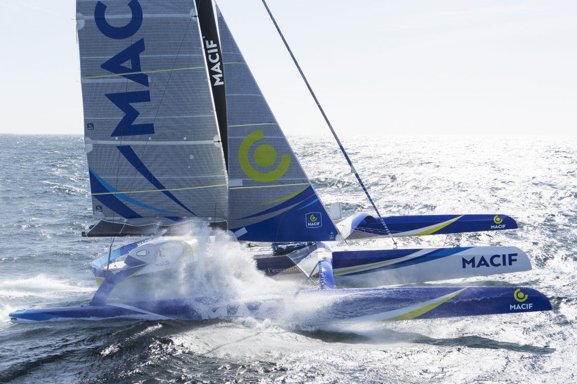 voile, mars, action, aerien, helico, aerial, trimaran, multicoques, multihull